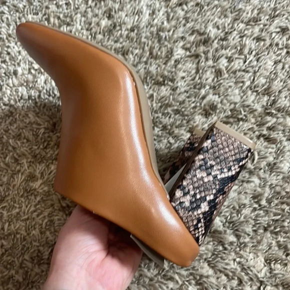 A New Day mule camel and snakeskin size 6 - Picture 2 of 3